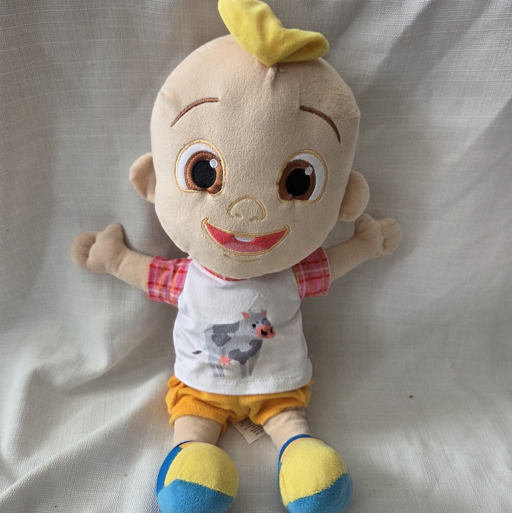 CoComelon 16” LARGE Pillow Cuddle Buddy Plush JJ Doll w/ Cow Shirt